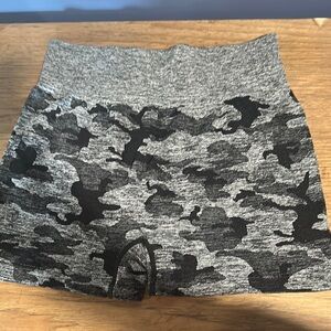 Gray and Black Camo Shorts
